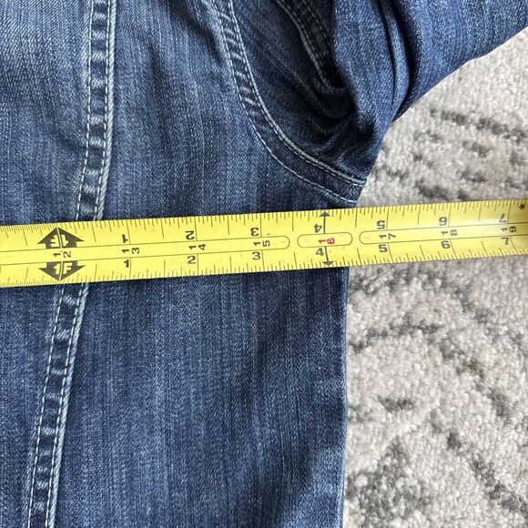 GUESS Marciano Y2K Denim Jacket Small Cotton Animal Print Lining 2000s - Picture 16 of 16